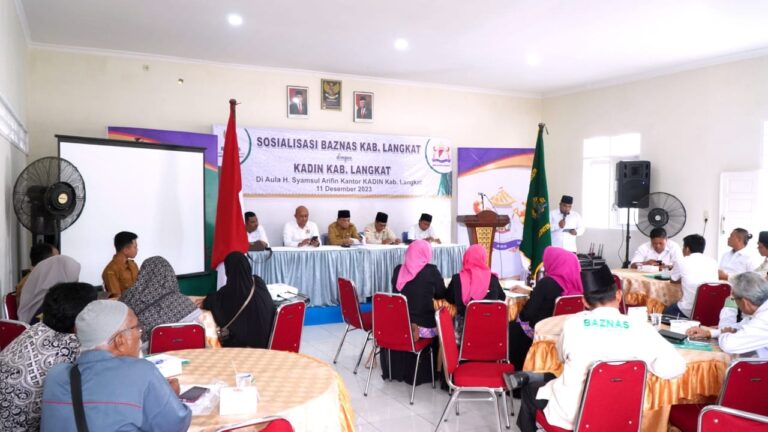 Plt Bupati Langkat Buka Sosialisasi Baznas di Kadin Langkat