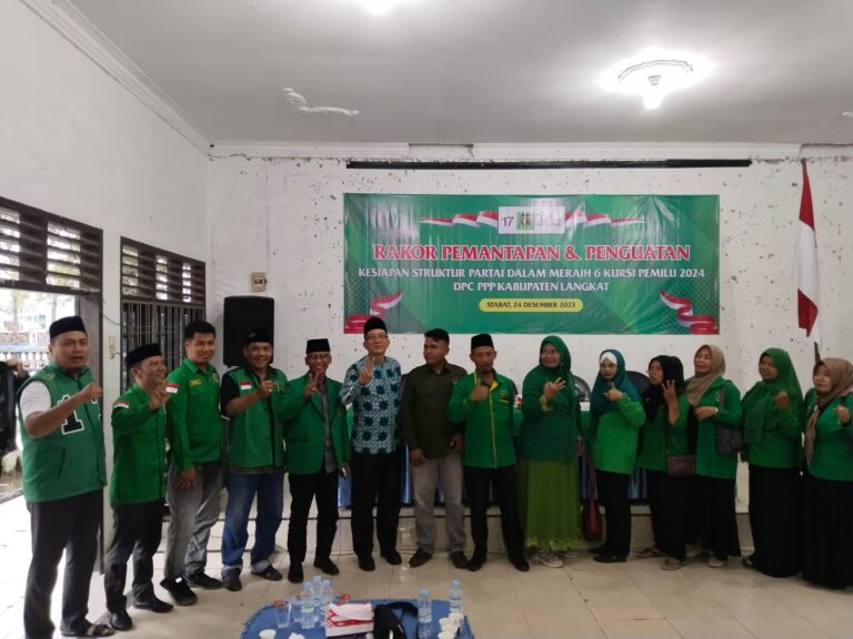 Rakor DPC PPP Langkat Dihadiri Calon Anggota DPR se-Kabupaten Langkat
