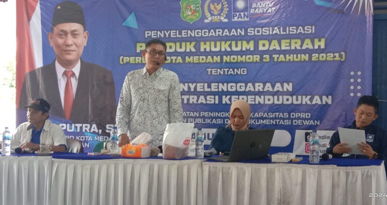 Sosialisasikan Perda Adminduk, Legislator Medan Edi Saputra : Urus E-KTP Rusak dan Hilang Mudah