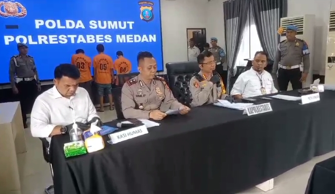 Polisi Ringkus Pengedar dan Pengguna Narkoba di Jalan Kejaksaan Medan