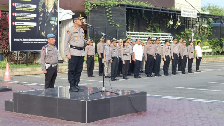 Pimpin Apel Awal Tahun 2024, Ini Atensi dari Kapolrestabes Medan
