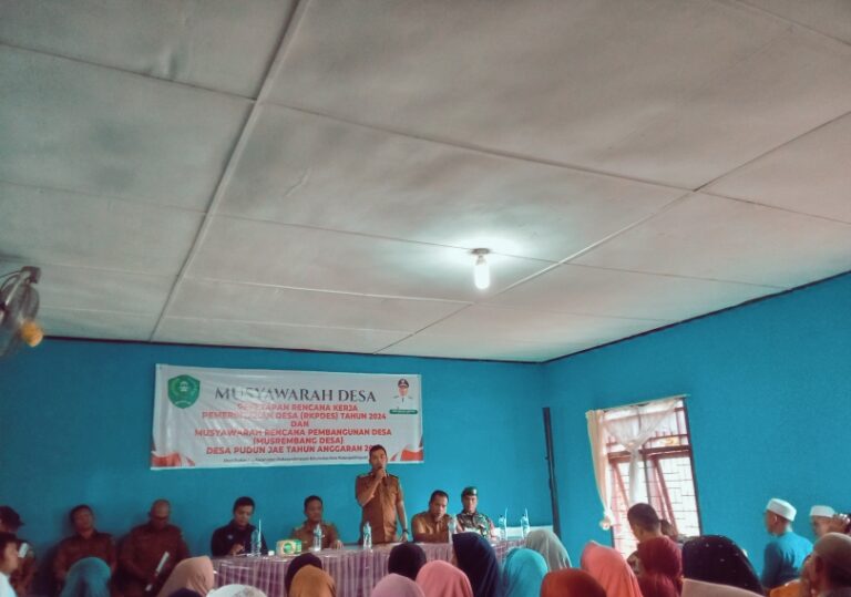 Masyarakat Desa Pudun Jae Antusias Ikuti Musrembang ,Ini kata Riski Ibrahim Siregar 