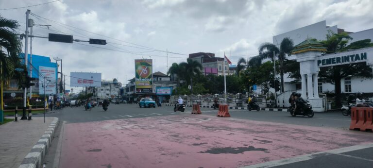Lampu Traffic Light di Depan Balai Kota Binjai Rusak