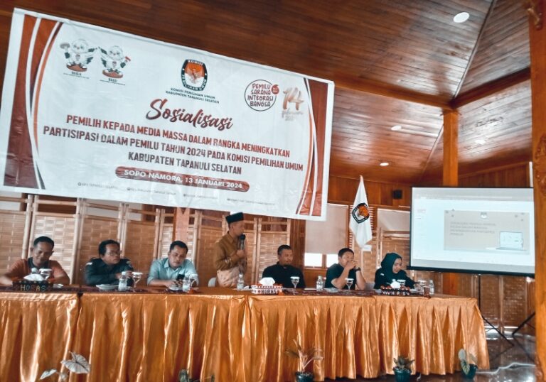 KPU Tapsel : Peran Media Sangat Penting