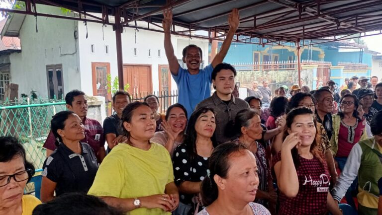 Caleg PSI DPRD Medan Reinhart Kembali Dialog bersama Ratusan Warga