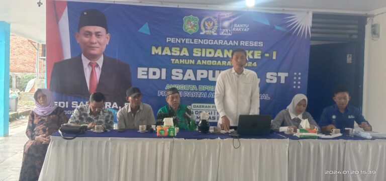 Reses Diwarnai Tangis Haru Warga : Terimakasih pak Edi Saputra Sudah Membantu Kami Berobat
