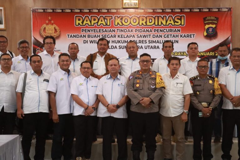 Polres Simalungun dan Pihak Perkebunan  Gelar Masakah Pencurian Hasil Bumi