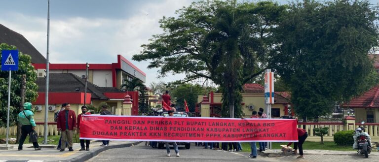 Demo di Mapolda Terkait Kecurangan PPPK, IMM Sumut : Periksa Plt Bupati Langkat