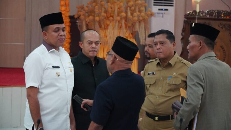 Pj Bupati Langkat Faisal Hasrimy Hadiri Rapat Paripurna Penetapan Pokok-pokok Pikiran DPRD Langkat TA 2024