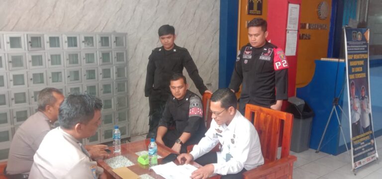 Sat Binmas Polres Simalungun Koordinasi di Lapas Narkotika Pematang Siantar