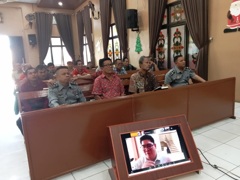 Warga Binaan Lapas Medan Ikuti Ibadah Bersama Ditjen PAS dan YPWBP Cahaya Kasih