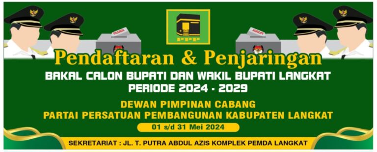 DPC PPP Langkat Buka Penjaringan Balon Bupati Pilkada 2024