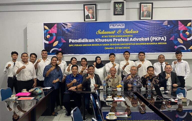Peradi Medan Gelar PKPA di Universitas Dharmawangsa, Dwi Ngai Sinaga : Semoga Jadi Advokat Profesional