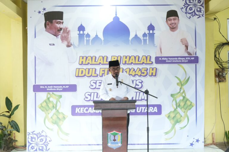Wali Kota Binjai Hadiri Halalbihalal Kecamatan Binjai Utara
