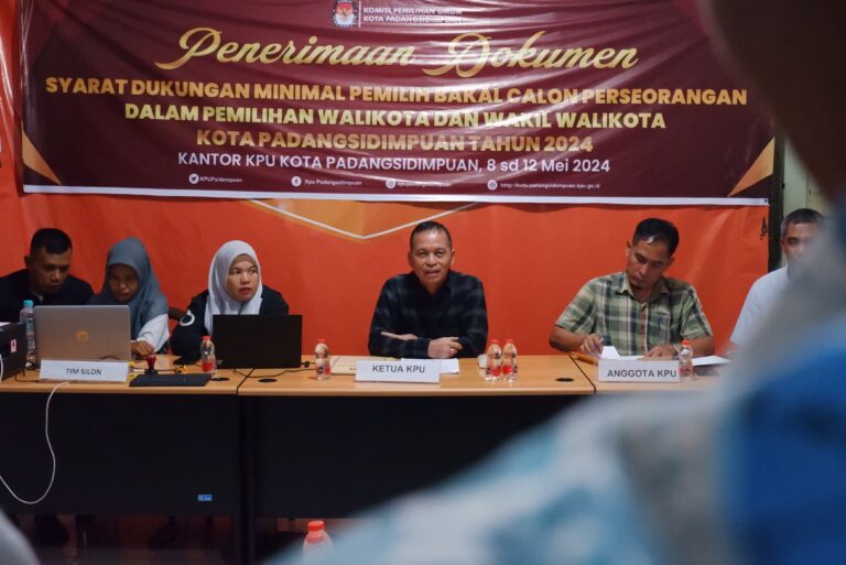 Bacalon Wali Kota Jalur Perseorangan di Kota Padangsidimpuan Nihil Pendaftar