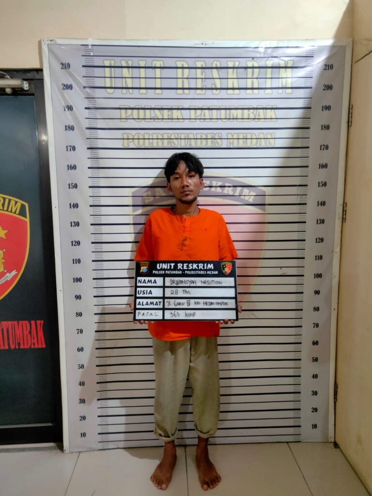 Polsek Patumbak Ringkus Pelaku Pencurian Hp Android Kawasan Medan Amplas