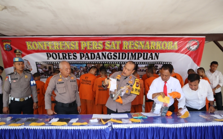 Polres Padangsidimpuan Sukses Tangani Sindikat Kasus Narkoba
