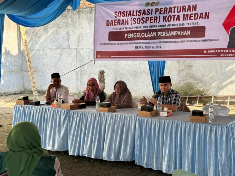 R Muhammad Khalil Prasetyo Gelar Sosper: Pemko Medan Diminta Pertimbangkan Kenaikan Retribusi Sampah