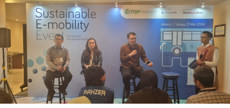 ITDP – Kemenhub RI – ViriyaENB Luncurkan Studi Peta Jalan