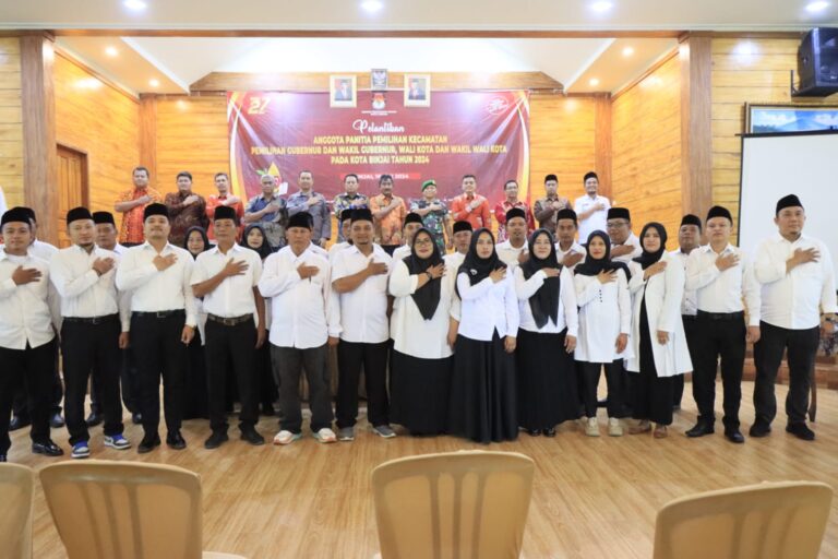 Pelantikan PPK Se-Kota Binjai, Tekankan Untuk Jaga Integritas