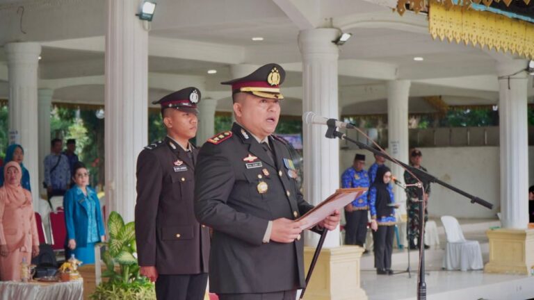 Kapolres Langkat Pimpin Upacara Hari Kebangkitan Nasional ke 116 Tahun 2024 Langkat