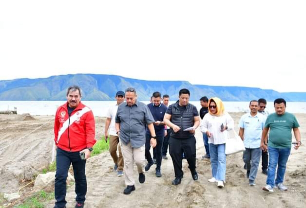 Perdana Menjadi Tuan Rumah PON, Penataan Lokasi Voli Pasir di Samosir Capai 70 Persen