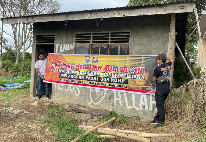 Tindak Lanjut Laporan Masyarakat, Polres Karo Cek Lokasi Diduga  Judi Tembak Ikan di Desa Kandibata