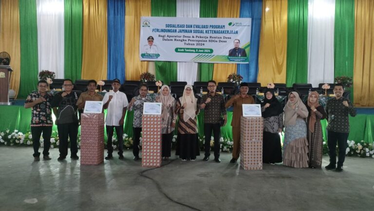 BPJS Ketenagakerjaan Langsa dan PEMKAB Aceh Tamiang Siap Lindungi Aparatur Desa dan Pekerja Rentan