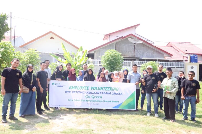 BPJS Ketenagakerjaan Langsa Berikan Bibit Tanaman Pangan ke Panti Asuhan Yayasan Pemerhati dan Penguatan Anak Negeri