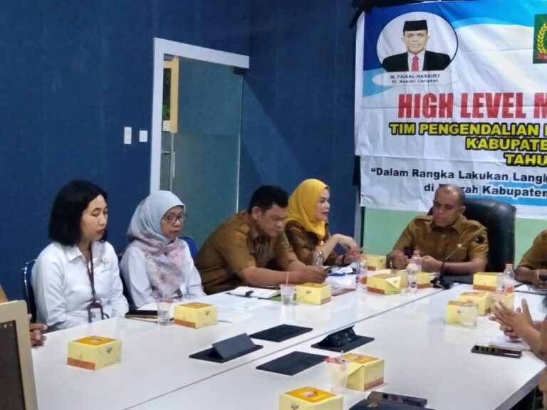 Pj. Bupati Langkat ikuti Rakor Pengendalian Inflasi Daerah Pekan Pertama di Juli 2024