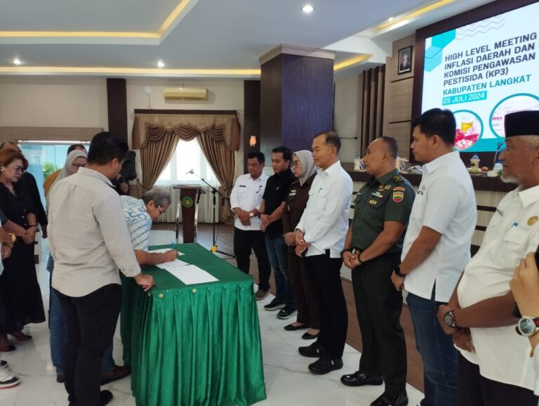 Pj. Bupati Langkat buka High Level Meeting TPID dan Rakor KP3 Kabupaten Langkat
