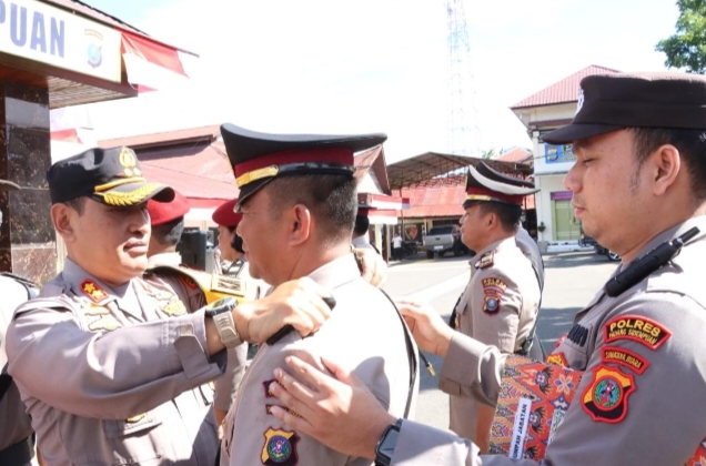 Kapolres Padangsidimpuan AKBP Dudung Pimpin Sertijab dan Pisah Sambut PJU
