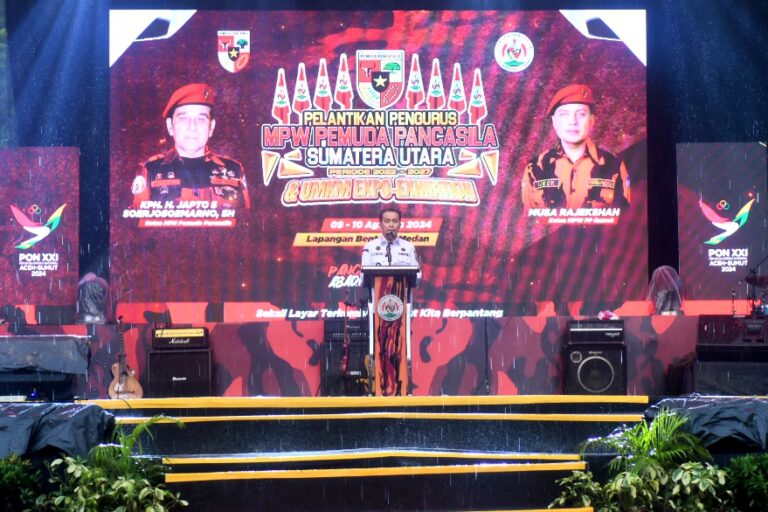 Pj Gubernur Sumut  Fatoni Ajak Ribuan Kader Pemuda Pancasila Sukseskan PON XXI dan Pilkada Serentak