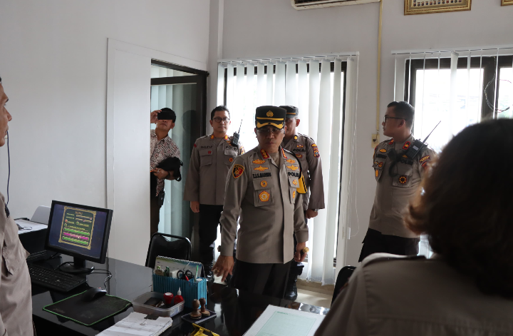 Kapolrestabes Medan Sidak ke Polsek Medan Sunggal
