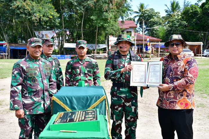 Bupati Samosir Terima Hasil TMMD 121