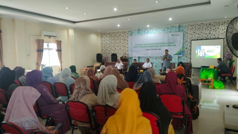BPJS Ketenagakerjaan Siap Lindungi Perangkat Sekolah di Kota Langsa
