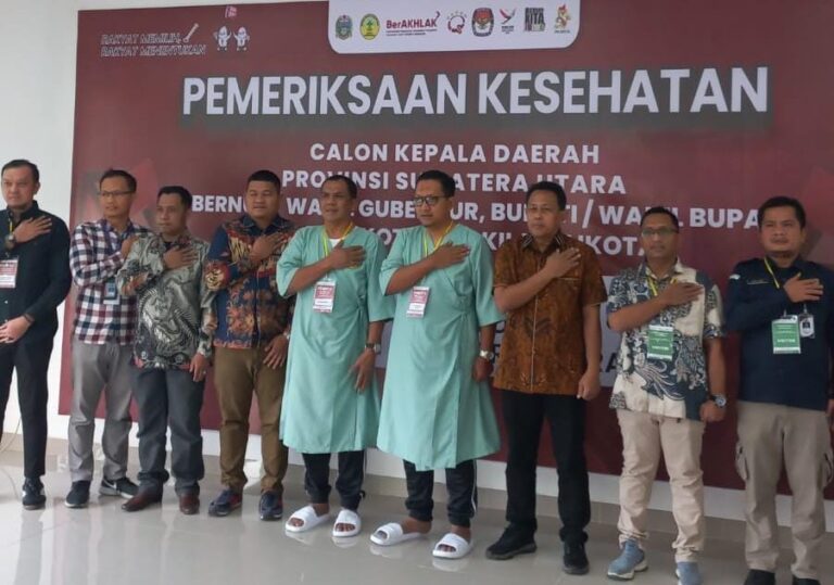 Pilkada Binjai 2024, Zainuddin-Hendro Ikuti Tahapan Tes Kesehatan di RSU H Adam Malik Medan