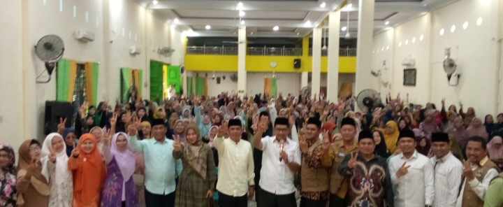 Ratusan Ibu Pewiritan Yasin se – Kota Binjai Doakan Zainuddin Purba-Hendro Pimpin Binjai