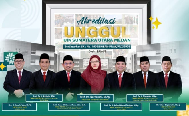 UINSU Medan Raih Akreditasi UNGGUL dari BAN PT
