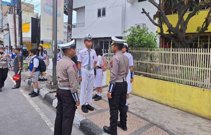 Sat Lantas Polrestabes Medan Gelar Pelatihan dan Pembinaan Patroli Keamanan Sekolah