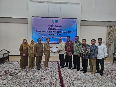 Pj Gubsu Sambut dan Dukung Kegiatan Seminar dan Pelantikan BMPS Sumut