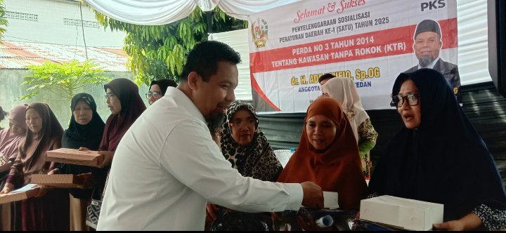 Legislator PKS Sosialisasikan Perda KTR, Ade Taufiq : Perda Kawasan Tanpa Rokok Harus Tegas Diterapkan