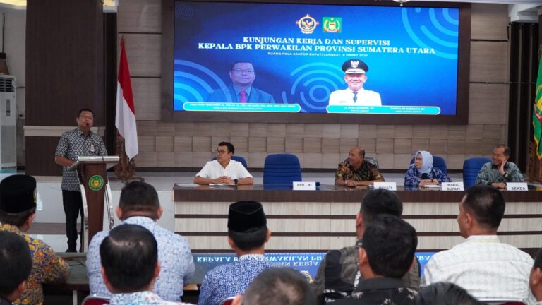 Bupati Langkat Syah Afandin Sambut Kunjungan Kepala BPK Sumut, Tekankan Komitmen Raih WTP