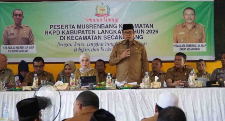 Musrenbang Kecamatan Secanggang, Pj. Bupati Langkat: Kita Wujudkan Perencanaan Pembangunan Berkelanjutan
