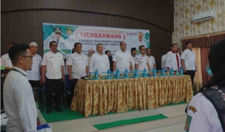 Pj. Bupati Langkat Hadiri Musrenbang Stabat, Serap Aspirasi Warga