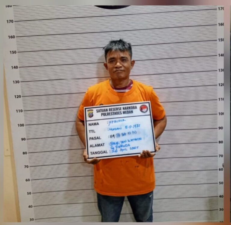 Polrestabes Medan Ringkus Pengedar Sabu Kawasan Mangkubumi