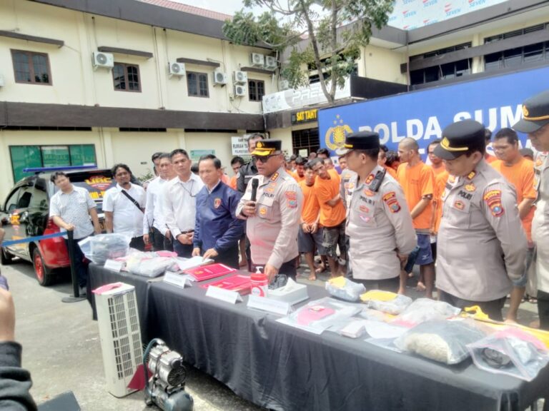 Sepanjang April 2025, Polrestabes Medan dan Polsek Jajaran Tangkap Puluhan Tersangka Kejahatan Jalanan