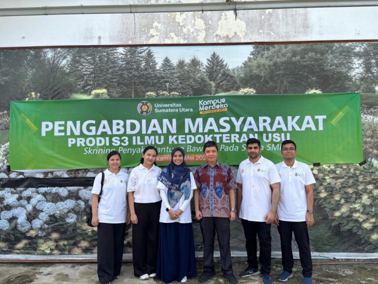 Peduli Kesehatan, Mahasiswa Doktor USU Gelar Pengabdian Masyarakat di Tanjung Tiram