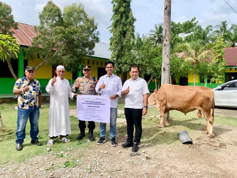Perusahaan SKK Migas – EMP (Energi Mega Persada) Gebang Ltd Salurkan Hewan Qurban di Langkat