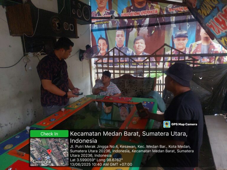Tindaklanjuti Dumas, Polsek Medan Timur Gercep Temukan Judi Mesin Tembak Ikan Dekat Sabhara Polrestabes Medan